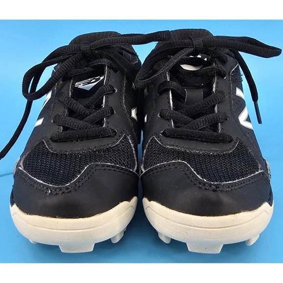 New Balance Little Kids Baseball Cleats Sz 11 Black Junior All-Star Tee Ball - Picture 4 of 8